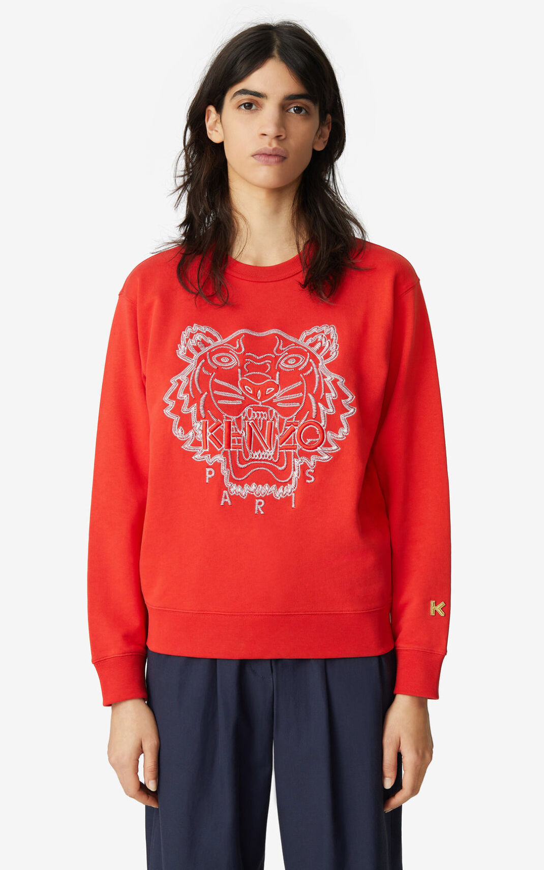 Sweat Kenzo Tiger Femme Rouge | OPAW-17980